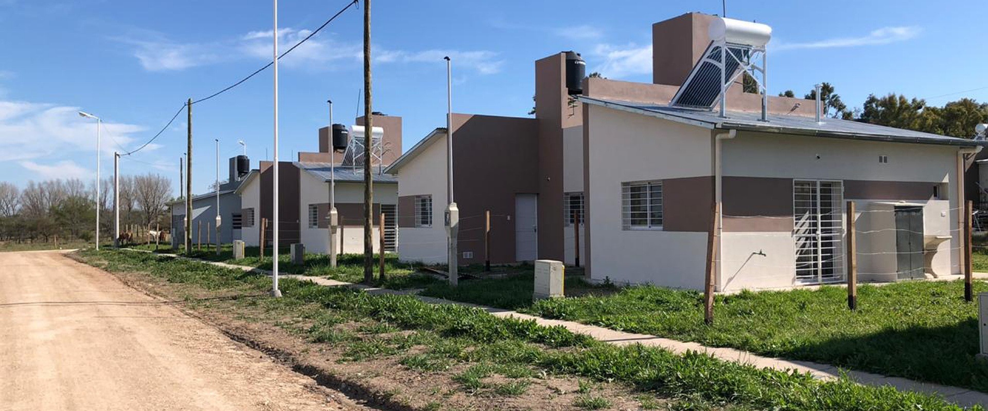 En cinco localidades se construyen viviendas con fondos provinciales