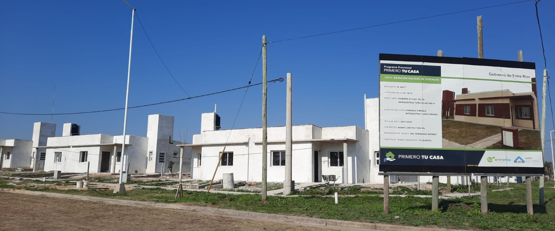 Con fondos provinciales se construyen viviendas en cinco localidades