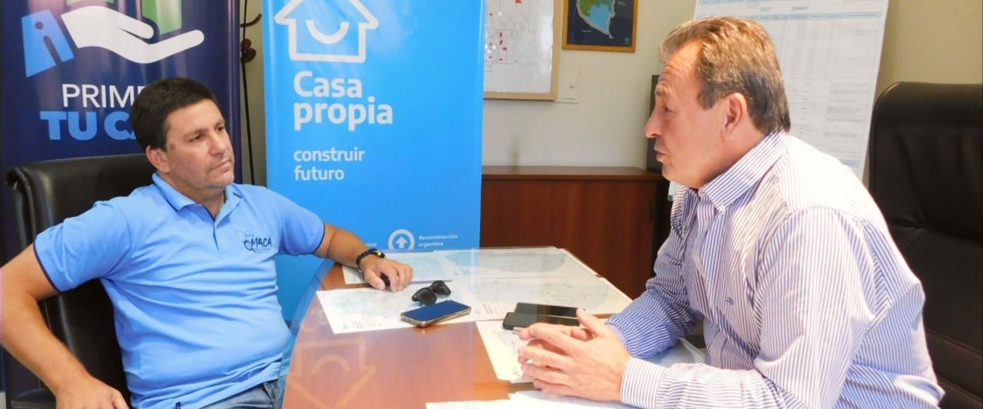Tienen cerca del 50 por ciento de avance las 40 viviendas que se construyen en Maciá