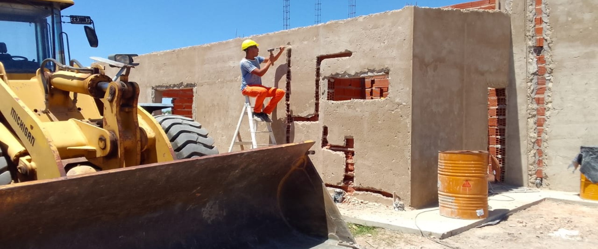 Avanzan a buen ritmo las 40 viviendas que se construyen en Urdinarrain con fondos nacionales
