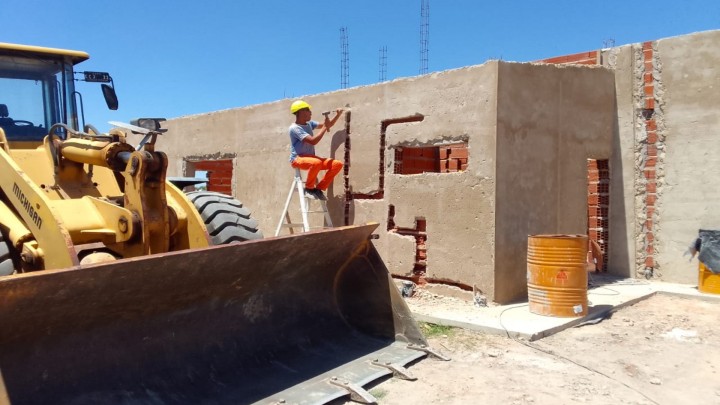 Avanzan a buen ritmo las 40 viviendas que se construyen en Urdinarrain con fondos nacionales