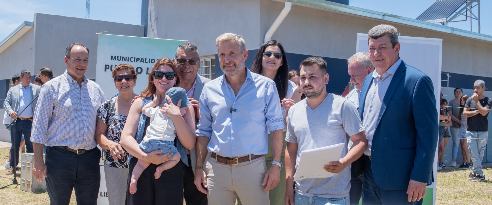 Frigerio inauguró viviendas y un nuevo centro de salud en Pueblo Liebig