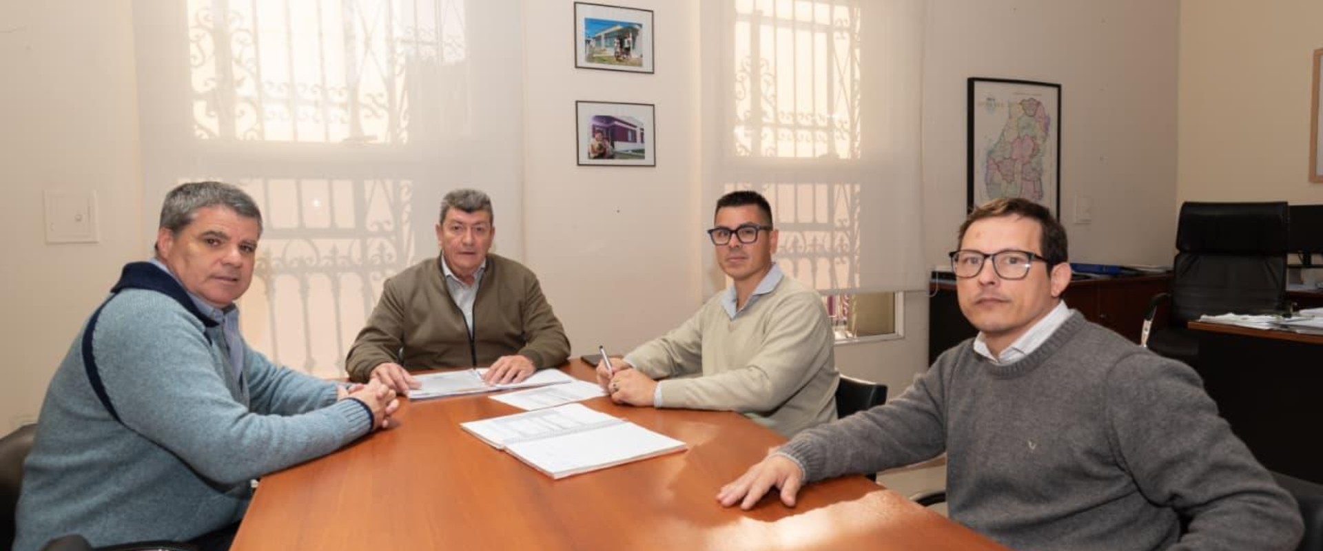 Autoridades del IAPV se reunieron con los intendentes de General Campos y Valle Mar&iacute;a