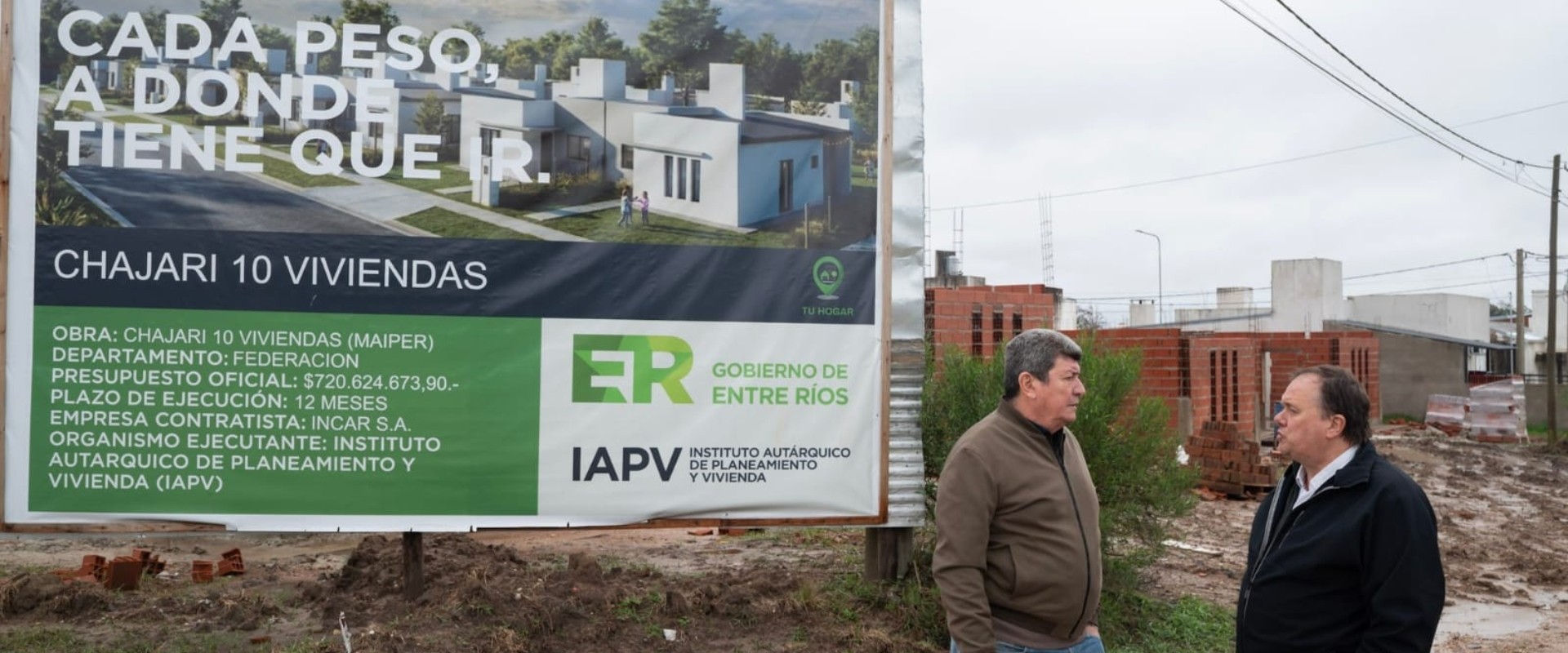 Avanza la construcci&oacute;n de nuevas viviendas en Chajar&iacute; y Concordia