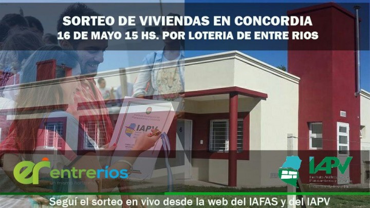 Sortearán 320 viviendas que el IAPV tiene en ejecución en Concordia